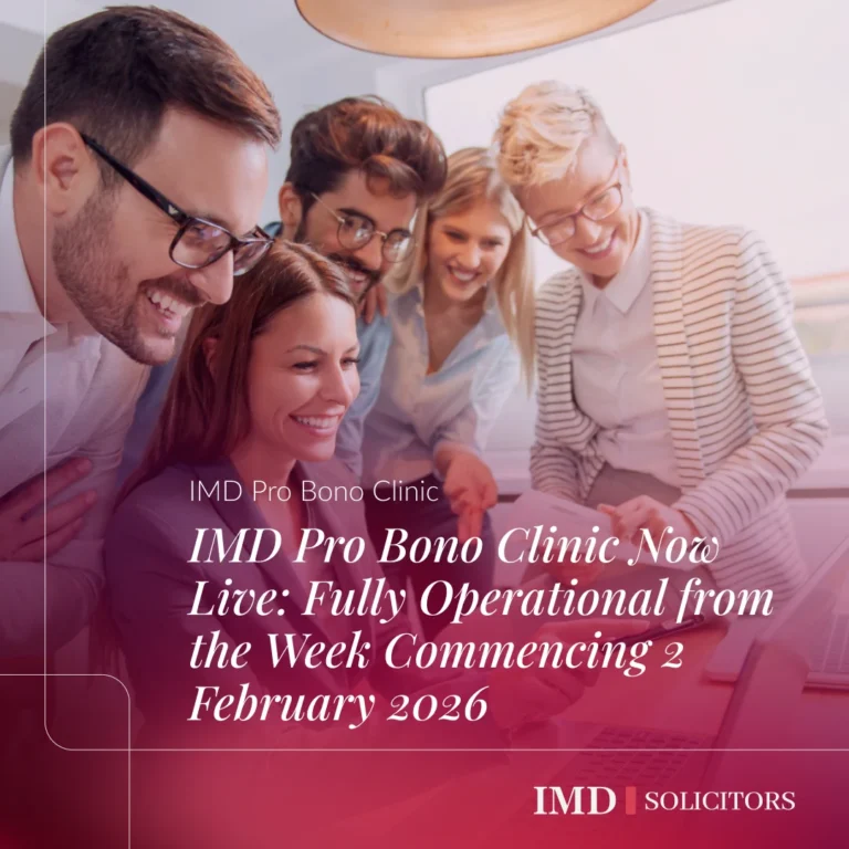 What is the access to justice Pro Bono? IMD Solicitors Launches Pro Bono Clinic