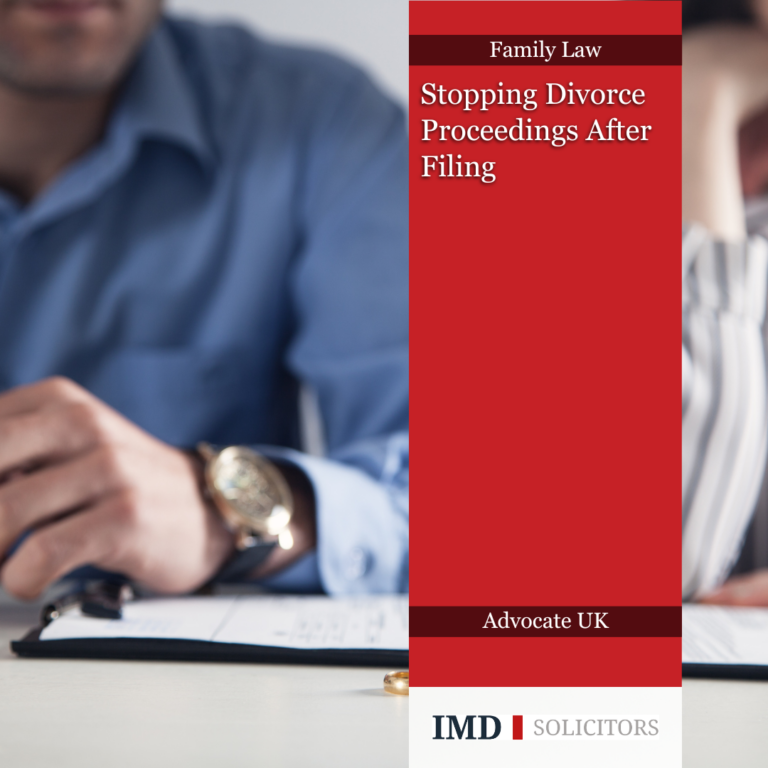 Stopping Divorce Proceedings After Filing
